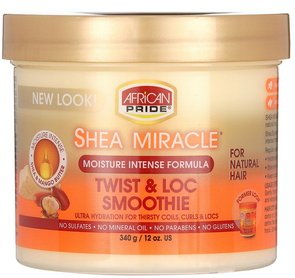 African Pride Shea Miracle Moisture Intense Twist & Loc Smoothie 12oz